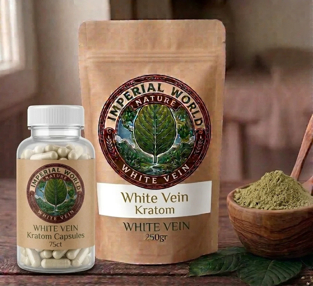 White Vein Kratom powder 250 gram dan kapsul